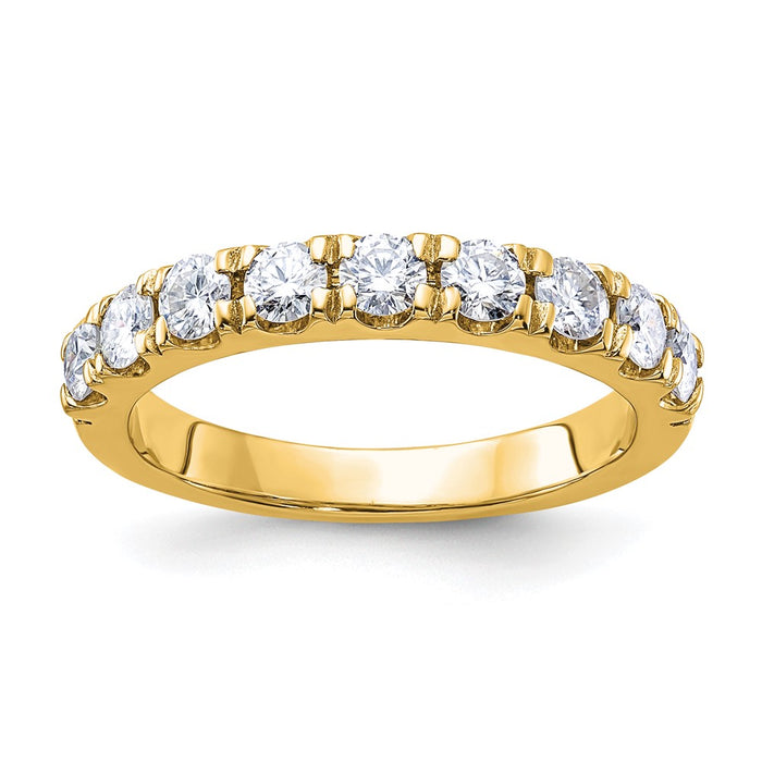 14ky 1/2ct. 9 Stone G H I True Light Moissanite Band
