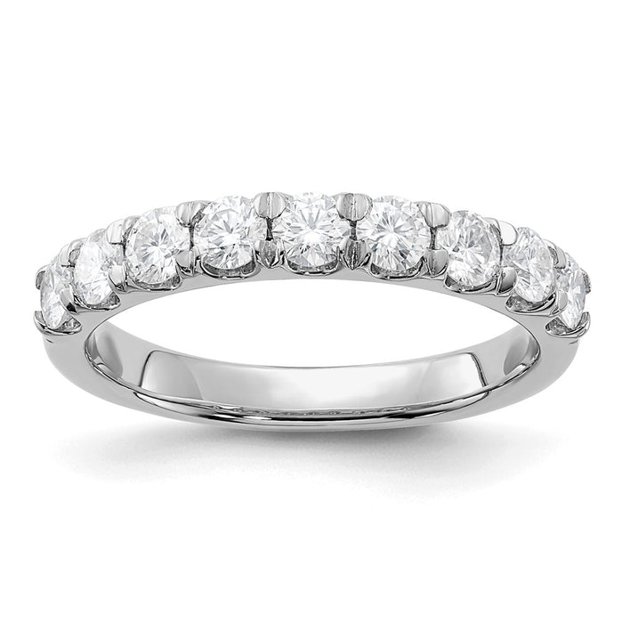 14kw 1ct. 9 Stone G H I True Light Moissanite Band