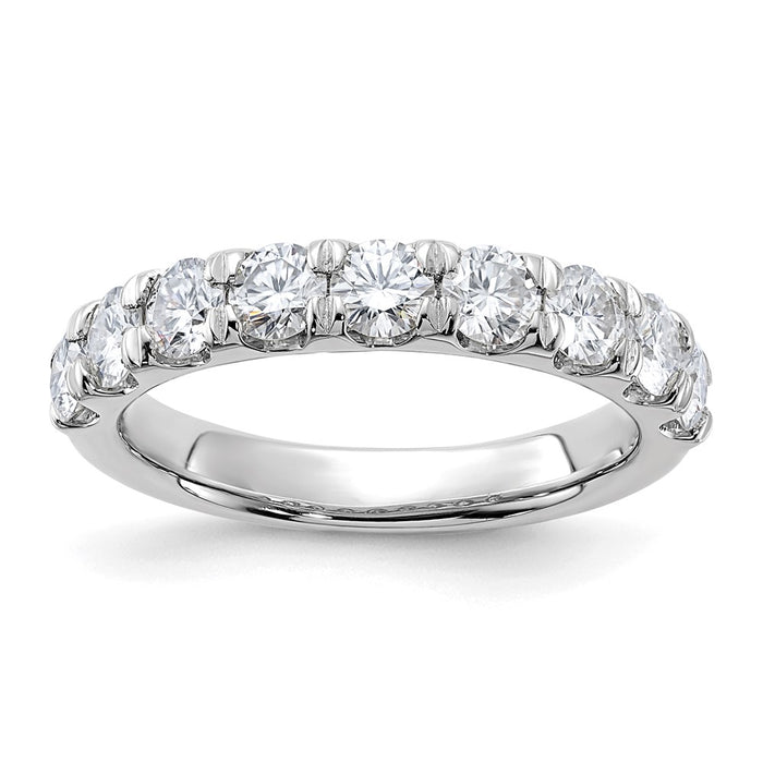 14kw 1.50ct. 9 Stone G H I True Light Moissanite Band
