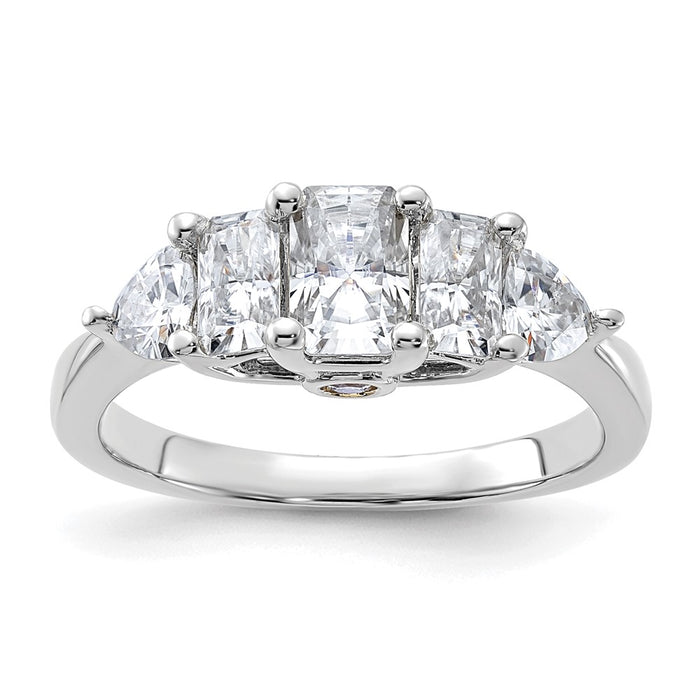 14kw 1 3/4ct. G H I True Light Moissanite Engagement Ring