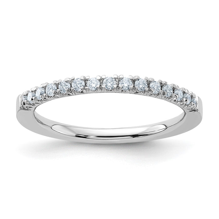 14kw 1/4ct. G H I True Light Round Moissanite Band
