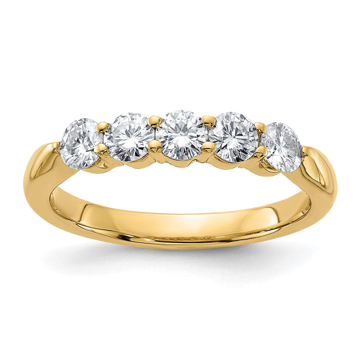 14k 3/4ct. G H I True Light Moissanite Band