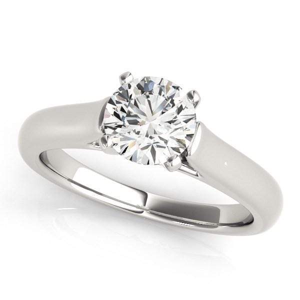 Cathedral Solitaire Engagement Ring, 14-Karat, 1 cttw Round-cut Rings Angelucci Jewelry