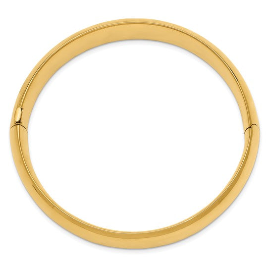 14karat 9/16 Oversize High Polished Hinged Bangle Bracelet