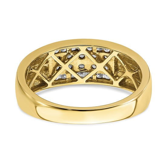 10k YG Gents Lab Grown Diamond SI1/SI2, G H I, Ring