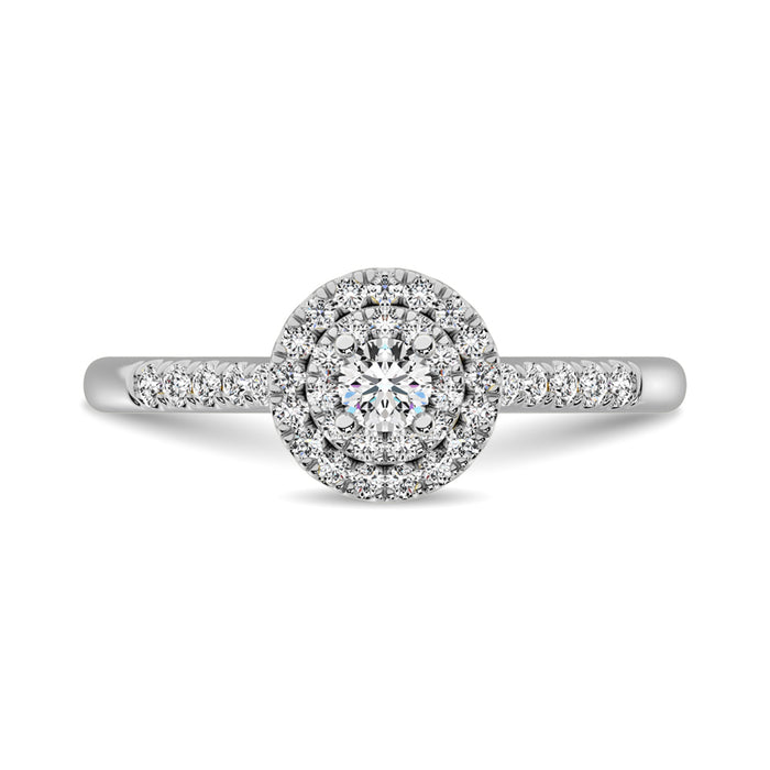 Diamond Engagement Ring 1/3 ct tw in 10K White Gold