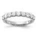 14kw 1ct. 9 Stone G H I True Light Moissanite Band
