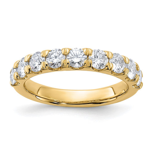 14ky 1.50ct. 9 Stone G H I True Light Moissanite Band