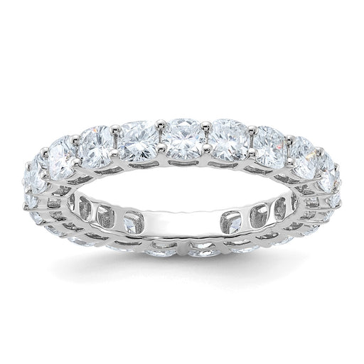 14kw Cushion D E F Pure Light Moissanite Eternity Band