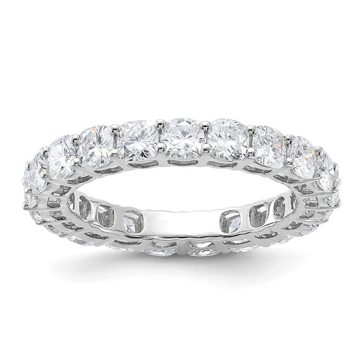 14kw Cushion G H I True Light Moissanite Eternity Band