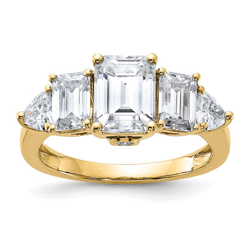 14k 3 3/8ct. G H I True Light Moissanite Engagement Ring