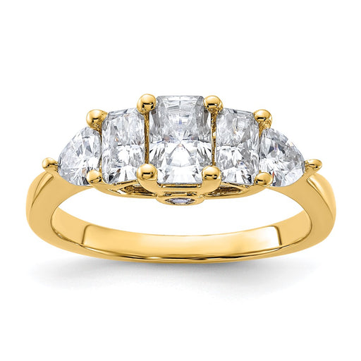 14k 1 3/4ct. G H I True Light Moissanite Engagement Ring