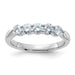 14kw 3/4ct. D E F Pure Light Moissanite Band