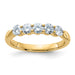 14k 3/4ct. D E F Pure Light Moissanite Band
