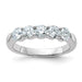 14kw 1 1/6ct. D E F Pure Light Moissanite Band