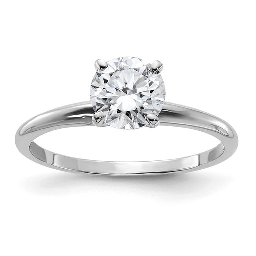 14kw 1ct. G H I True Light Round Moissanite Solitaire Ring