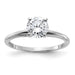 14kw 1ct. G H I True Light Round Moissanite Solitaire Ring