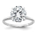 14kw 3ct. G H I True Light Round Moissanite Solitaire Ring