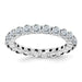 14kw 2 1/3ct. D E F Pure Light Moissanite Eternity Band
