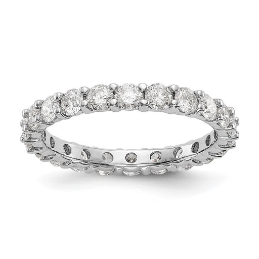 14kw 2 1/3ct. G H I True Light Moissanite Eternity Band