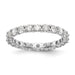 14kw 2 1/3ct. G H I True Light Moissanite Eternity Band