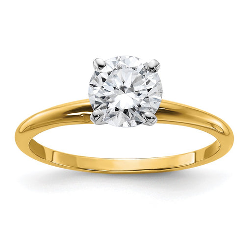 14k 1ct. G H I True Light Round Moissanite Solitaire Ring
