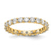 14k 2 1/5ct. D E F Pure Light Moissanite Eternity Band