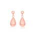 14k Rose Gold Teardrop Style Earrings Earrings Angelucci Jewelry   