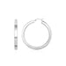 High Polish Hoop Earrings in Sterling Silver Earrings Angelucci Jewelry   