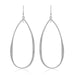 Sterling Silver Teardrop Shape Stardust Dangling Earrings Earrings Angelucci Jewelry   