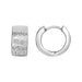 Wood Textured Hoop Earrings in Sterling Silver Earrings Angelucci Jewelry   