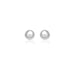14k White Gold Classic Stud Earrings (10.0 mm) Earrings Angelucci Jewelry   