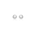 14k White Gold Classic Stud Earrings (8.0 mm) Earrings Angelucci Jewelry   