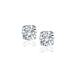 14k White Gold Diamond Four Prong Stud Earrings (1 cttw) Earrings Angelucci Jewelry   