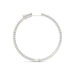 14k White Gold Slim Two Sided Diamond Hoop Earrings (1 1/2 cttw) Earrings Angelucci Jewelry   