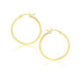 10k Yellow Gold Polished Hoop Earrings (25 mm) Earrings Angelucci Jewelry   