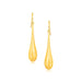 14k Yellow Gold Dramatic Drop Earrings Earrings Angelucci Jewelry   