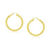 14k Yellow Gold Polished Hoop Earrings (25 mm) Earrings Angelucci Jewelry   