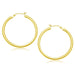 14k Yellow Gold Polished Hoop Earrings (40 mm) Earrings Angelucci Jewelry   