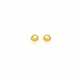 14k Yellow Gold Round Stud Earrings (6.0 mm) Earrings Angelucci Jewelry   
