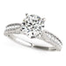 14k White Gold Antique Design Diamond Engagement Ring (1 5/8 cttw) Rings Angelucci Jewelry   
