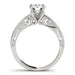 14k White Gold Antique Pronged Round Diamond Engagement Ring (1 1/8 cttw) Rings Angelucci Jewelry   