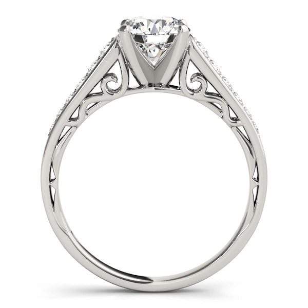 14k White Gold Cathedral Design Diamond Engagement Ring (1 1/4 cttw) Rings Angelucci Jewelry   