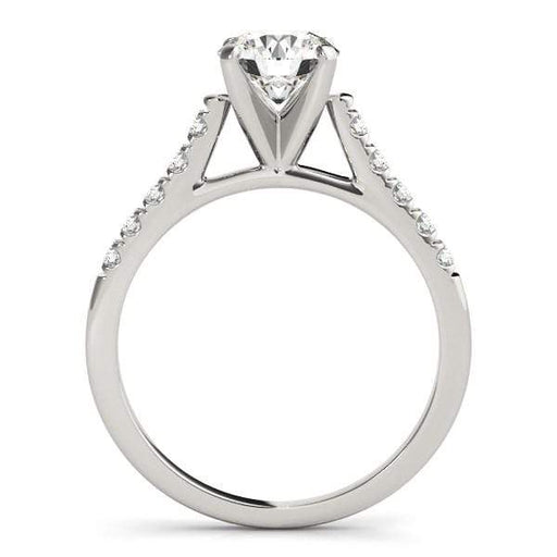 14k White Gold Cathedral Design Diamond Engagement Ring (1 1/8 cttw) Rings Angelucci Jewelry   