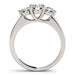 14k White Gold Classic 3 Stone Round Diamond Engagement Ring (1 cttw) Rings Angelucci Jewelry   
