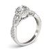 14k White Gold Entwined Split Shank Diamond Engagement Ring (1 1/2 cttw) Rings Angelucci Jewelry   